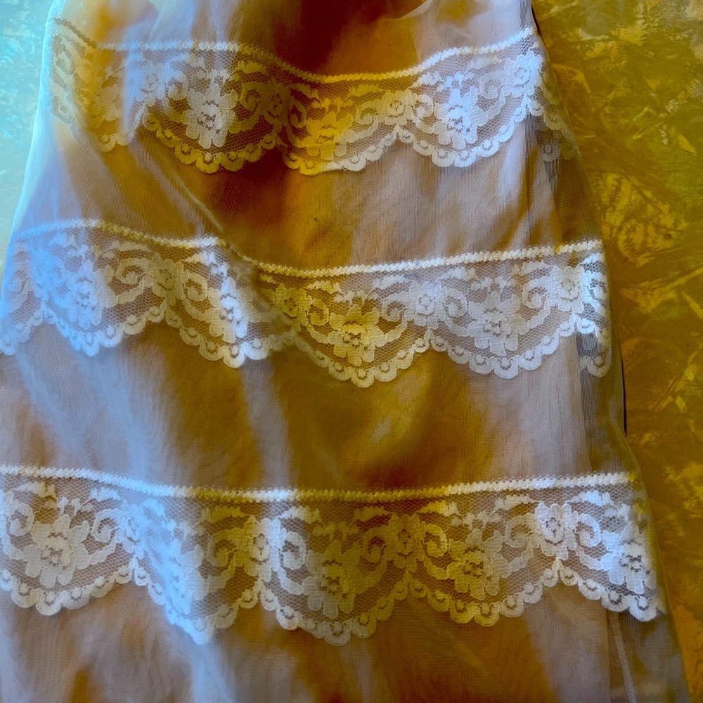 Vintage Beige Lace Slip